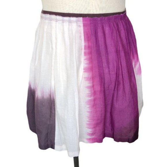 American Eagle Skirt Womens 6 Boho Tye Dye Pink White Purple Short Mini Bohemian - Picture 5 of 11